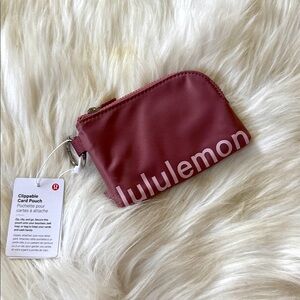 NWT Lululemon Clippable Card Pouch spiced Chai / fusp